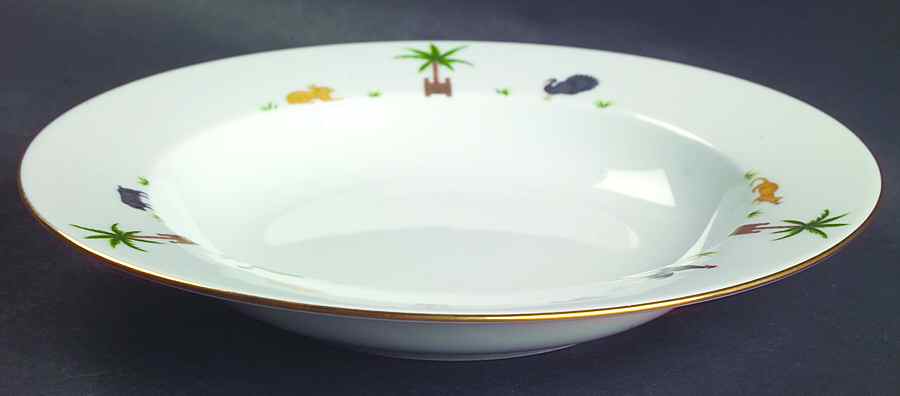Caraibes Tropical Island Rim Soup Bowl by Philippe Deshoulieres-1