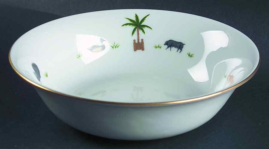 Caraibes Tropical Island Individual Salad Bowl by Philippe Deshoulieres-1