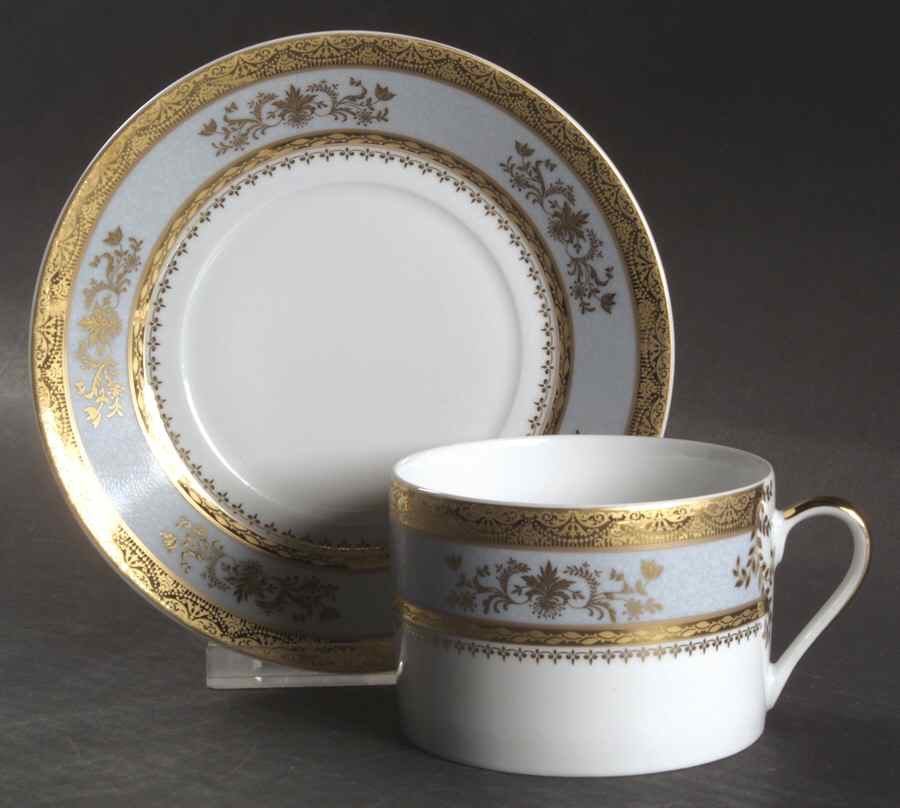 Orsay Powder Blue Breakfast Cup & Saucer Set by Philippe Deshoulieres-1