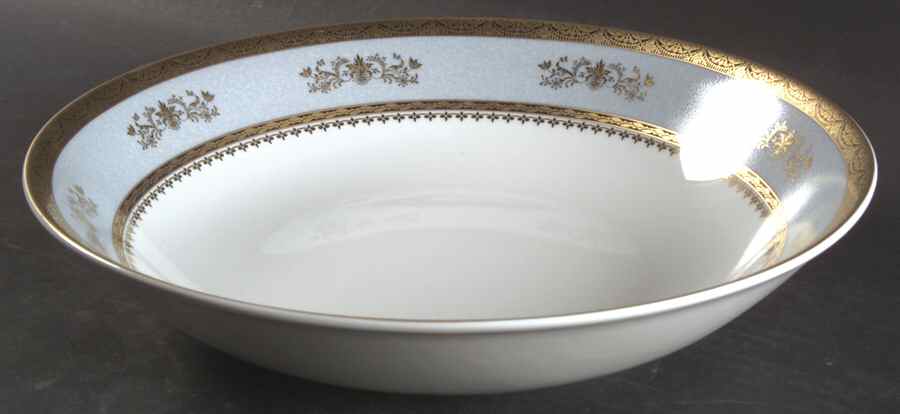 Orsay Powder Blue 11" Round Vegetable Bowl by Philippe Deshoulieres-1