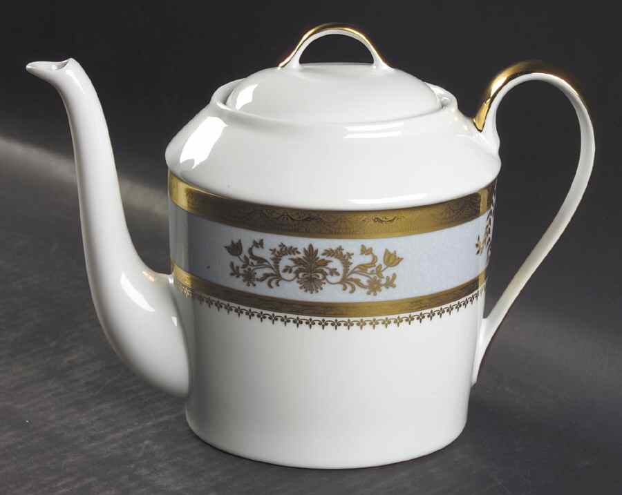 Orsay Powder Blue Teapot & Lid by Philippe Deshoulieres-1