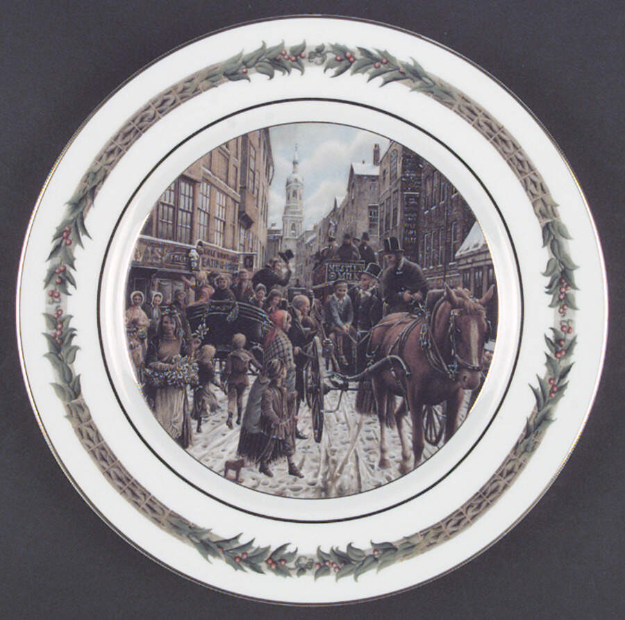 Christmas Classic (Scenes) Dinner Plate by Department 56-1