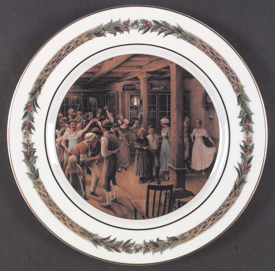 Christmas Classic (Scenes) Dinner Plate by Department 56-1
