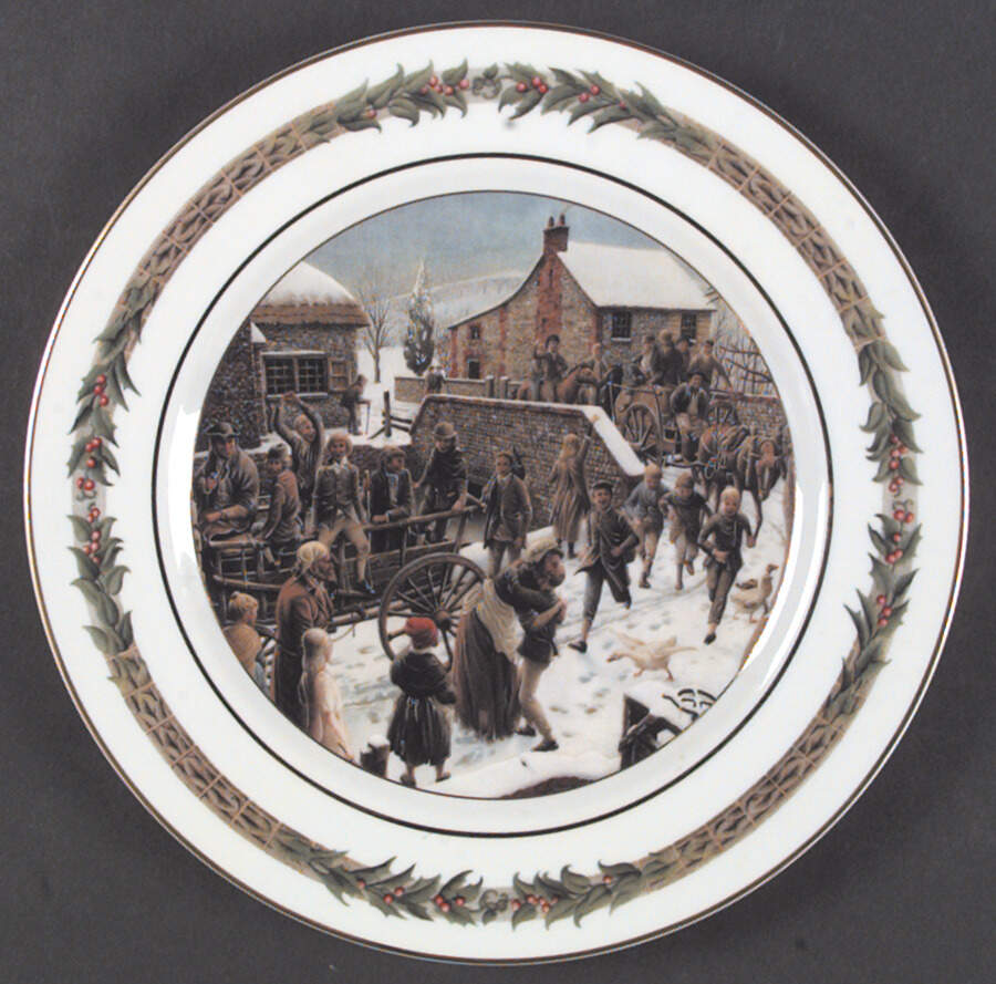 Christmas Classic (Scenes) Dinner Plate by Department 56-1