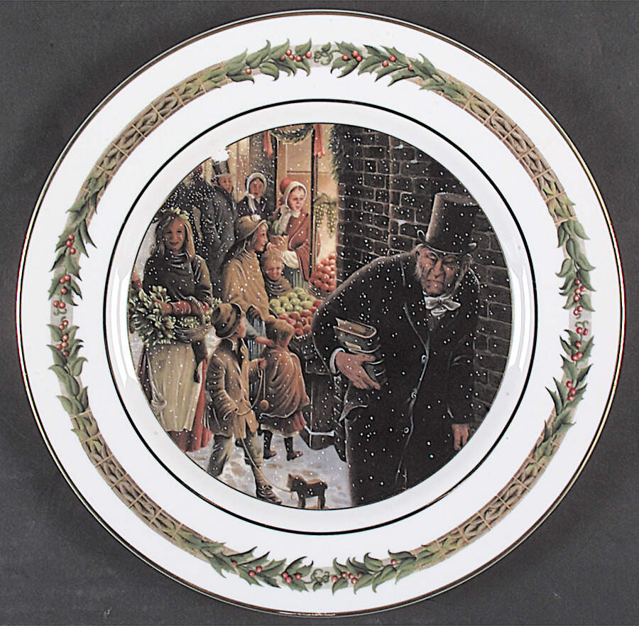 Christmas Classic (Scenes) Dinner Plate by Department 56-1