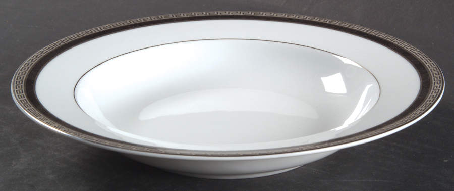 Athos Black Rim Soup Bowl by Philippe Deshoulieres-1