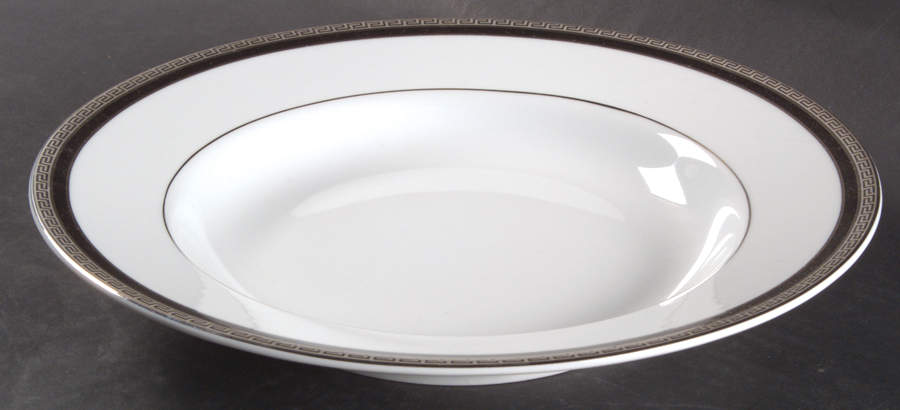 Athos Black 10" Individual Pasta Bowl by Philippe Deshoulieres-1