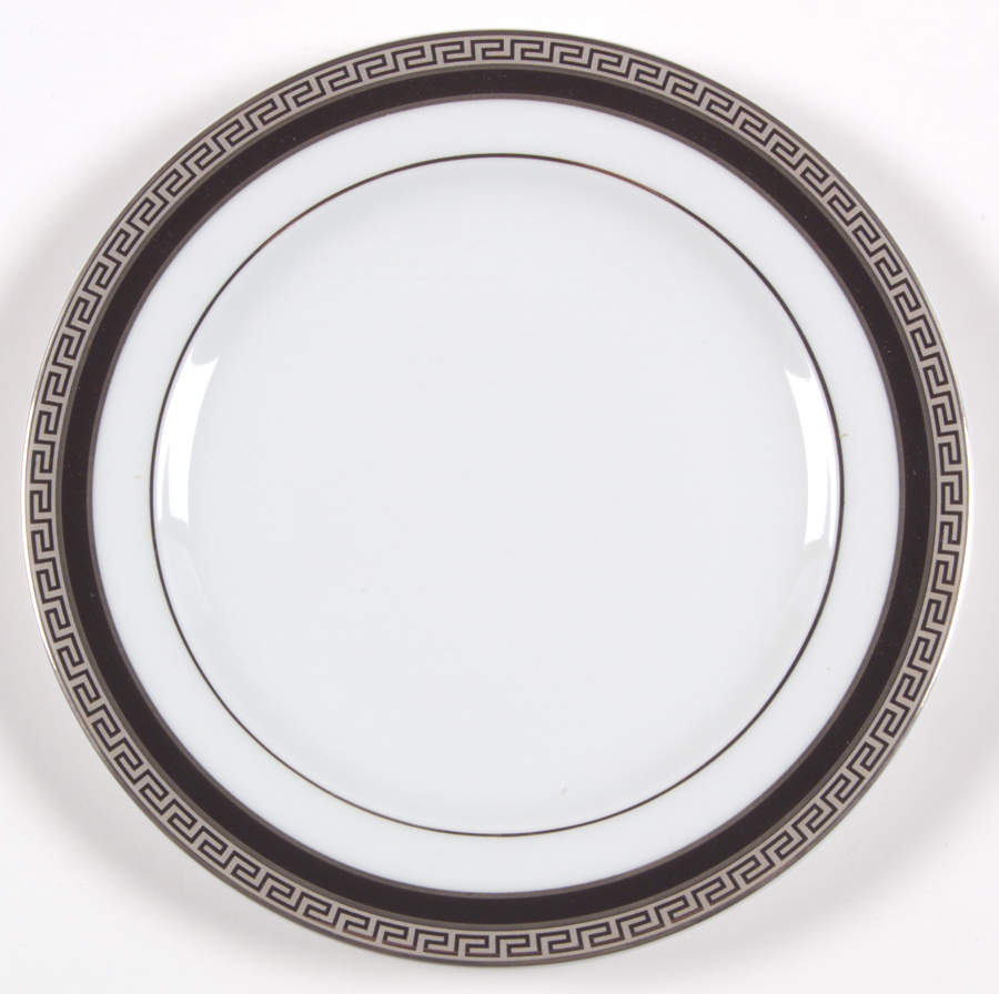 Athos Black Bread & Butter Plate by Philippe Deshoulieres-1