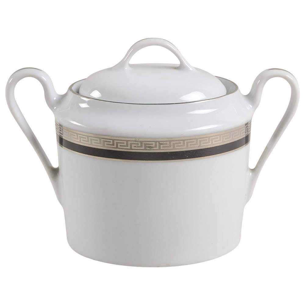Athos Black Sugar Bowl & Lid by Philippe Deshoulieres-1