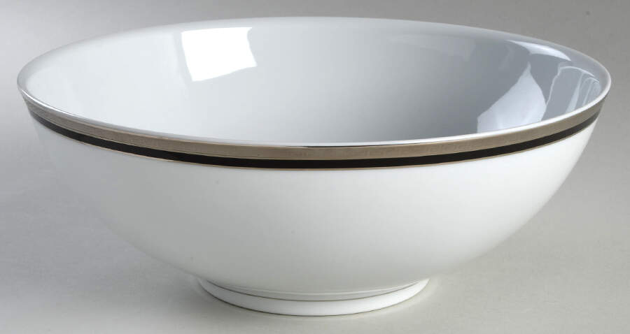 Athos Black 11" Large Salad Serving Bowl by Philippe Deshoulieres-1