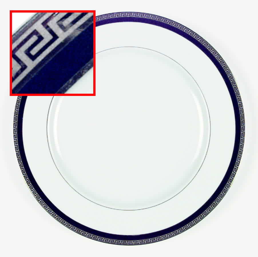 Athos Blue Dinner Plate by Philippe Deshoulieres-1