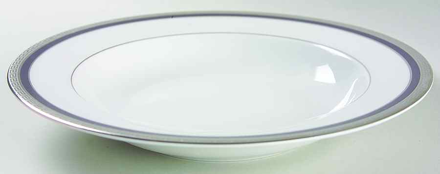 Athos Blue Rim Soup Bowl by Philippe Deshoulieres-1