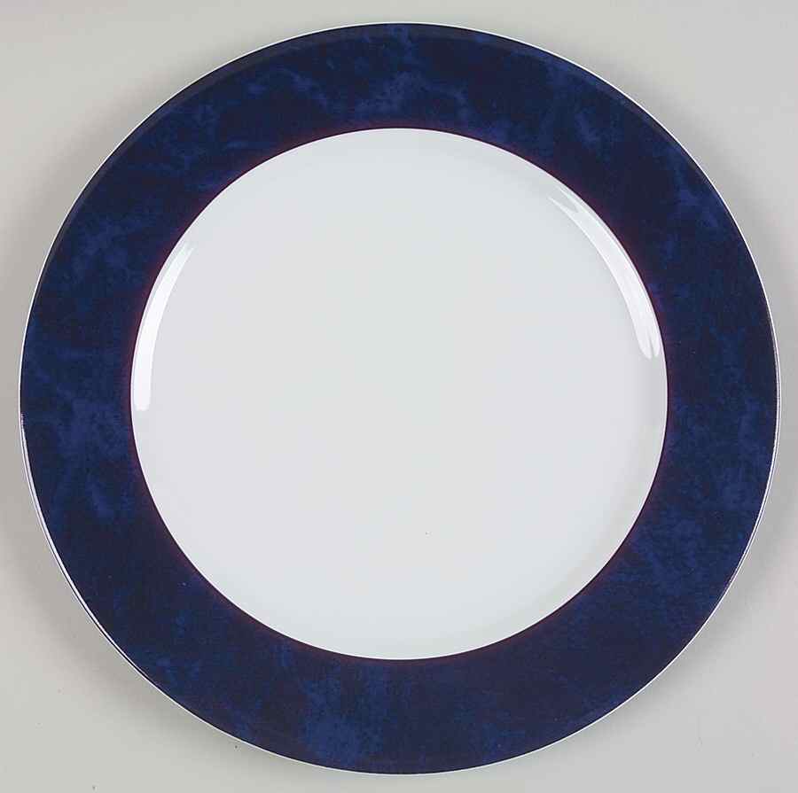 Indienne Bleu Service Plate (Charger) by Philippe Deshoulieres-1