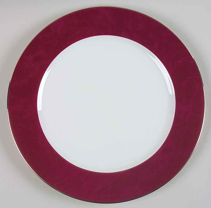 Indienne Pourpre (Ruby Red) Service Plate (Charger) by Philippe Deshoulieres-1