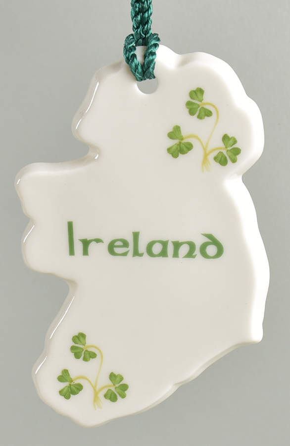 Shamrock (Embossed) Ornament by Donegal Parian-1