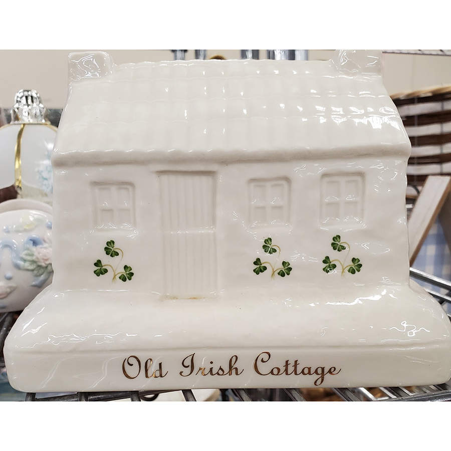 Shamrock (Embossed) Cottage Figurine by Donegal Parian-1