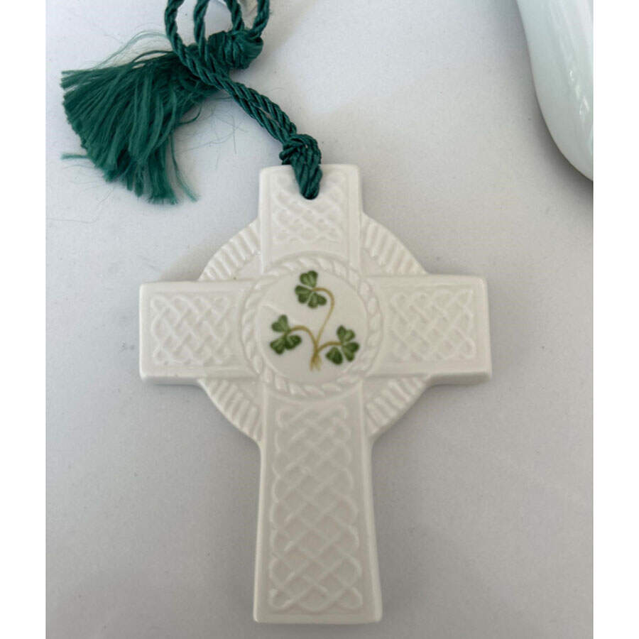 Shamrock (Embossed) Ornament by Donegal Parian-1