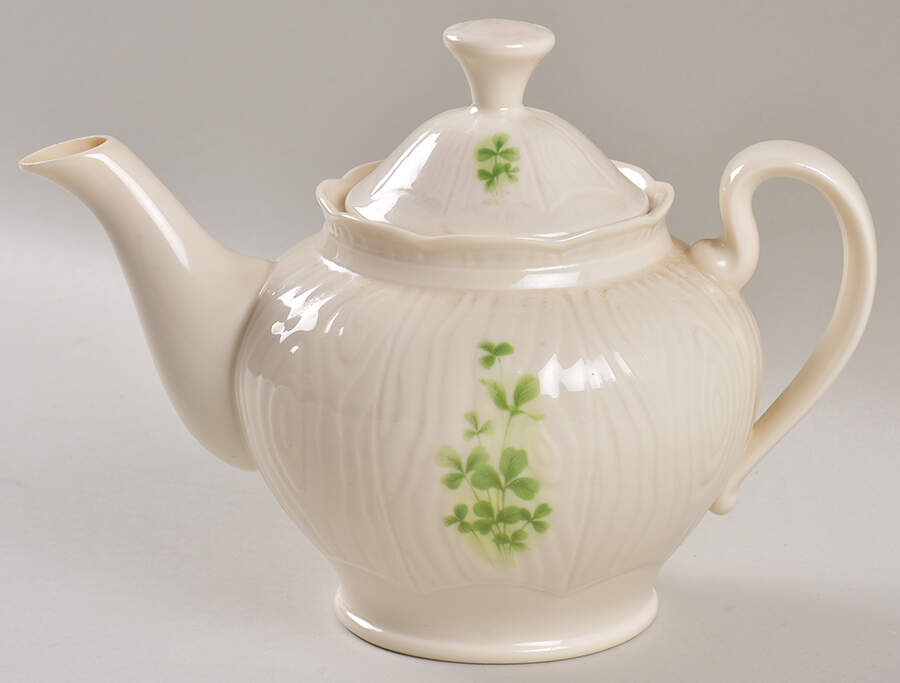 Shamrock (Embossed) Teapot & Lid by Donegal Parian-1