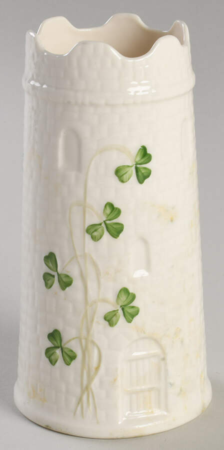 Shamrock (Embossed) 5" Vase by Donegal Parian-1