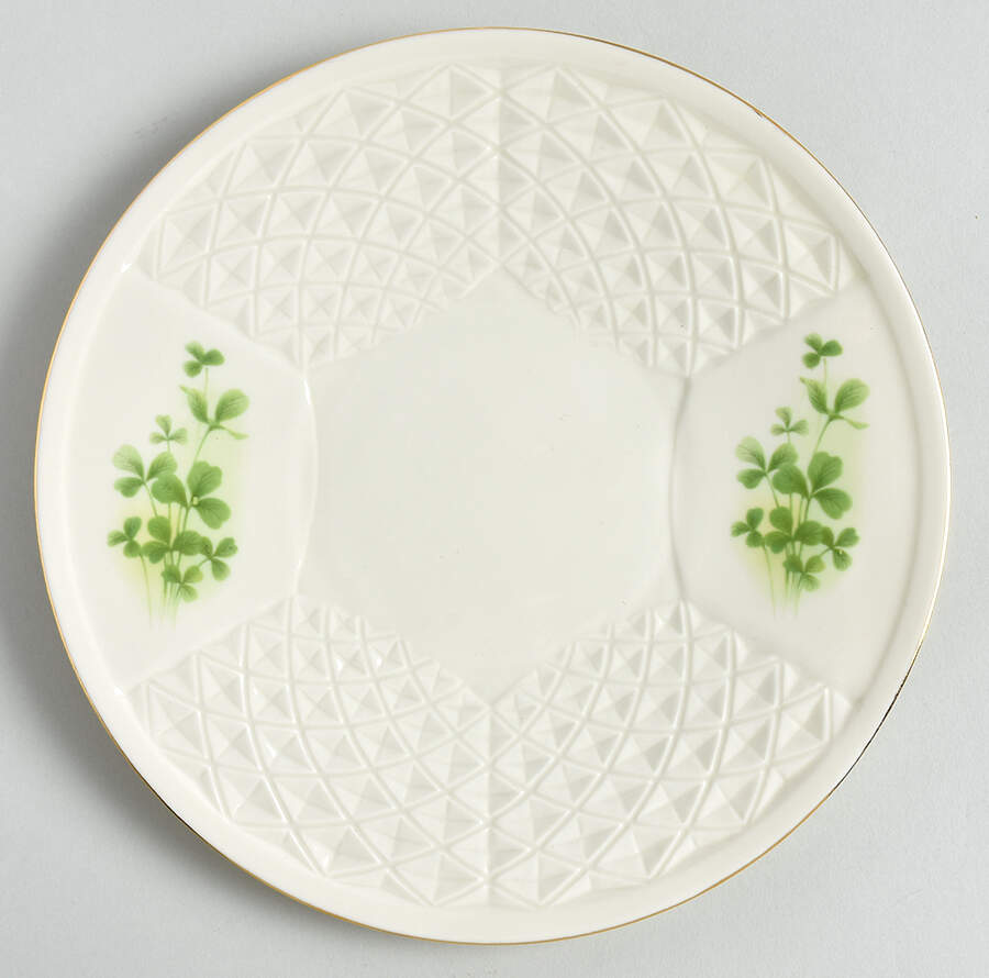 Shamrock (Embossed) Salad Plate by Donegal Parian-1