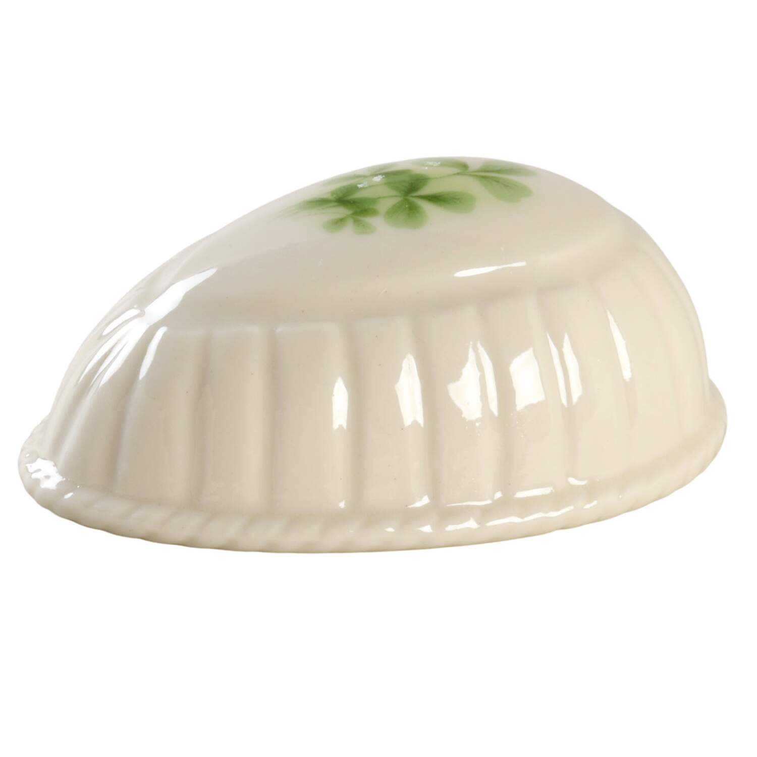Shamrock (Embossed) Lid for Small Egg Box by Donegal Parian-1