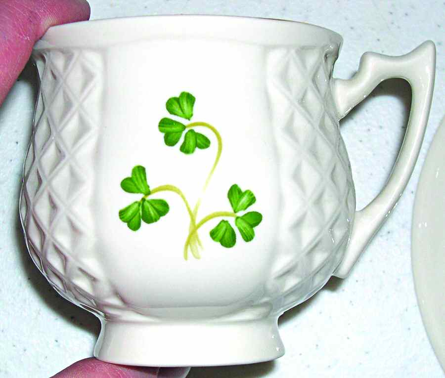 Shamrock (Embossed) Footed Cup by Donegal Parian-1
