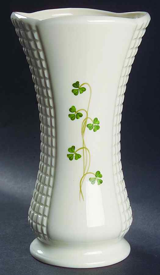Shamrock (Embossed) 7" Vase by Donegal Parian-1