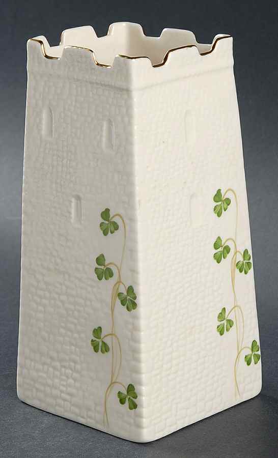 Shamrock (Embossed) 6" Vase by Donegal Parian-1
