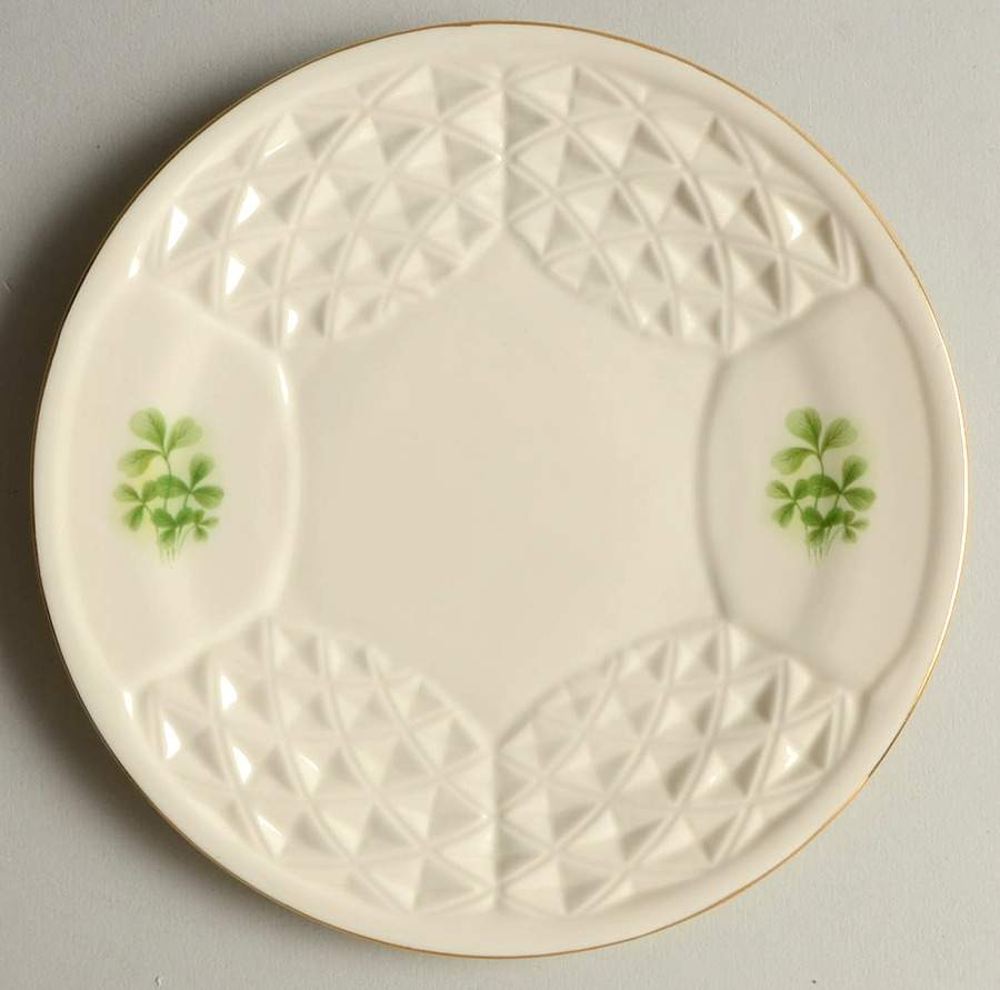 Shamrock (Embossed) Bread & Butter Plate by Donegal Parian-1