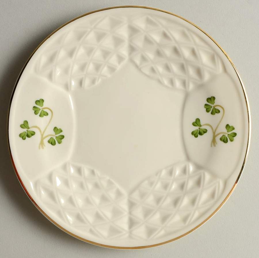 Shamrock (Embossed) Bread & Butter Plate by Donegal Parian-1
