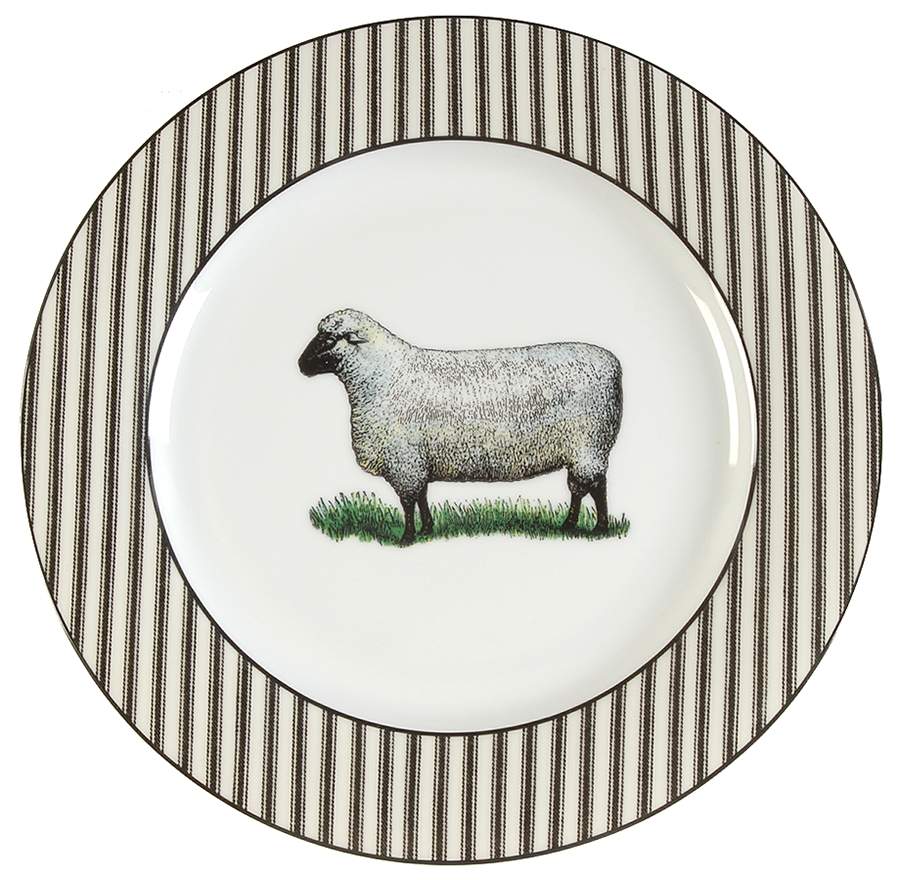 Farm Salad Plate by Department 56-1