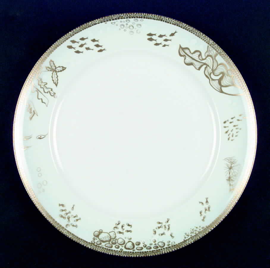 Aquarius Dinner Plate by De Monaco-1