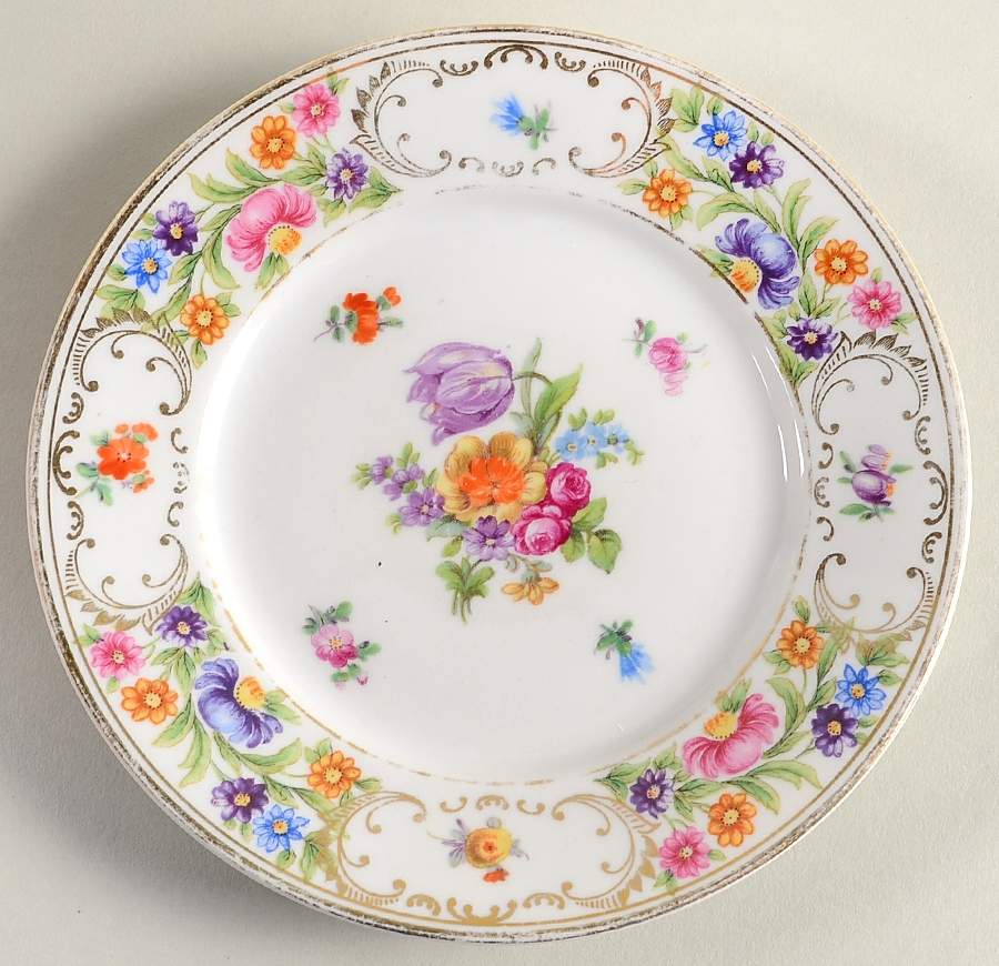 DRE17 Bread & Butter Plate by Dresden (German)-1