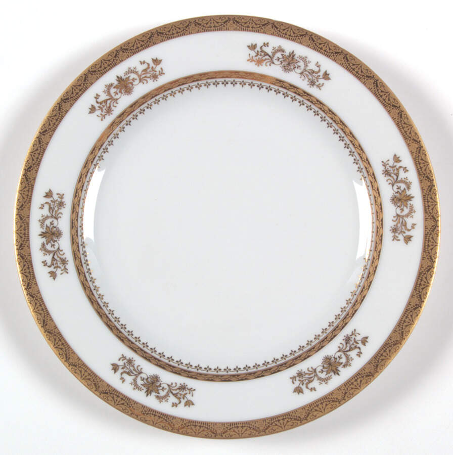 Orsay White Dessert/Pie Plate by Philippe Deshoulieres-1