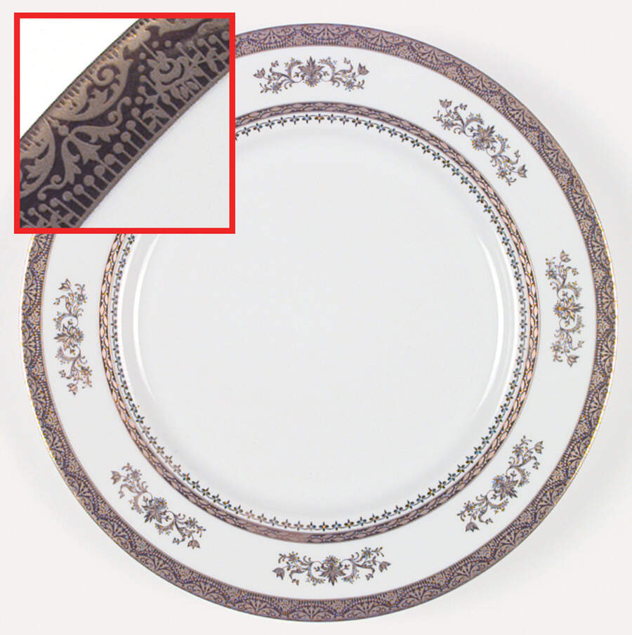 Orsay White Dinner Plate by Philippe Deshoulieres-1