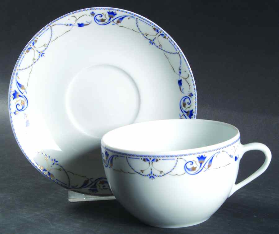 Malmaison Breakfast Cup & Saucer Set by Philippe Deshoulieres-1