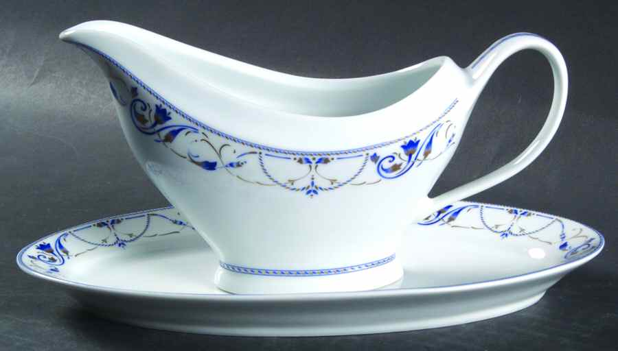 Malmaison Gravy Boat & Underplate/Relish by Philippe Deshoulieres-1