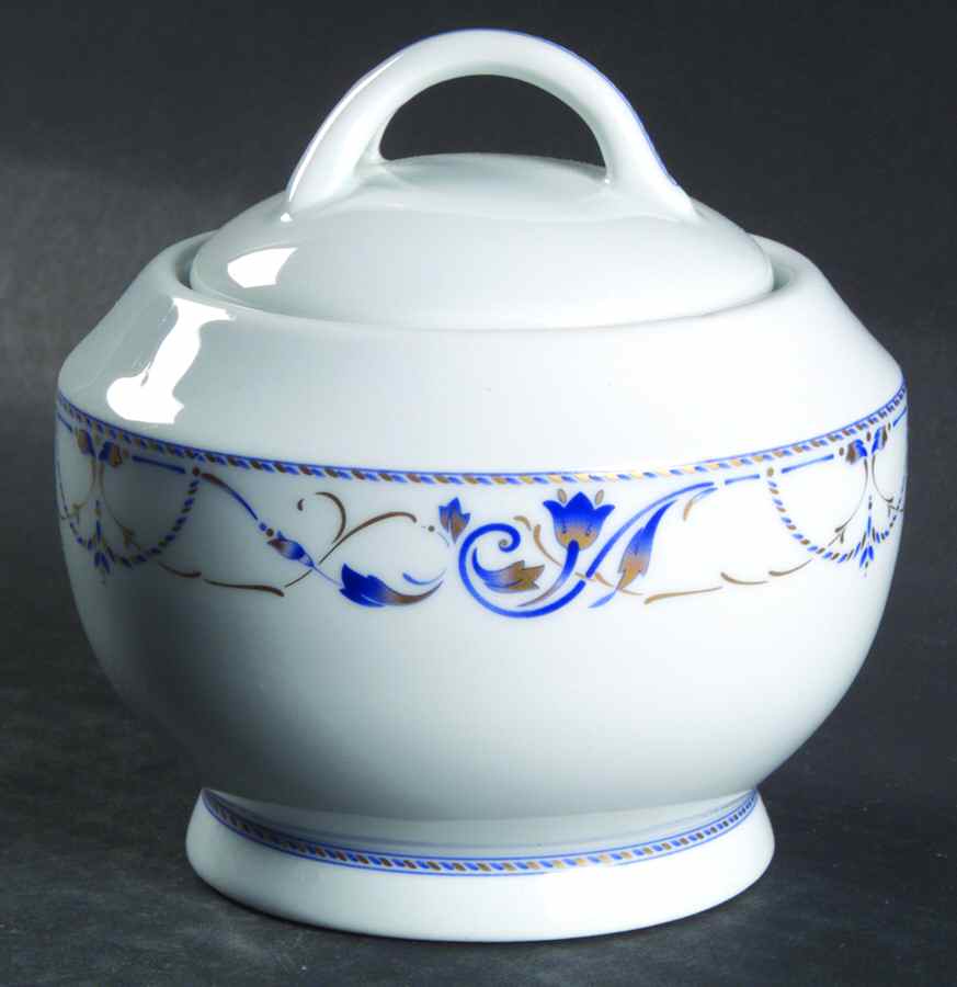 Malmaison Sugar Bowl & Lid by Philippe Deshoulieres-1