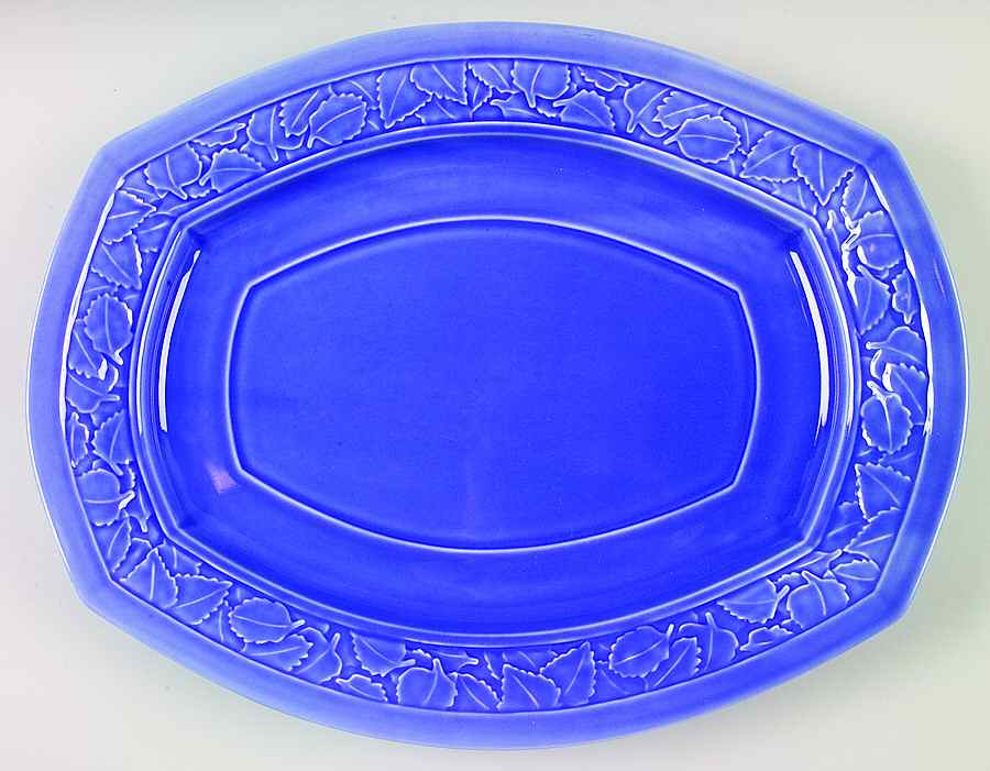 Craftmark Denim (Blue) 15" Oval Serving Platter by Dansk-1