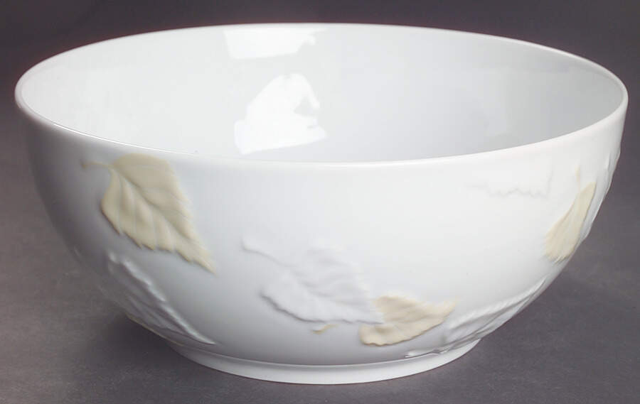 Promenade Tan (Ivoire) 9" Salad Serving Bowl by Philippe Deshoulieres-1