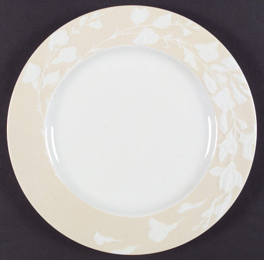 Promenade Tan (Ivoire) Dinner Plate by Philippe Deshoulieres-1