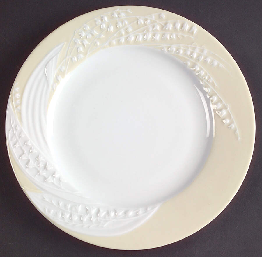 Promenade Tan (Ivoire) Dessert/Pie Plate by Philippe Deshoulieres-1