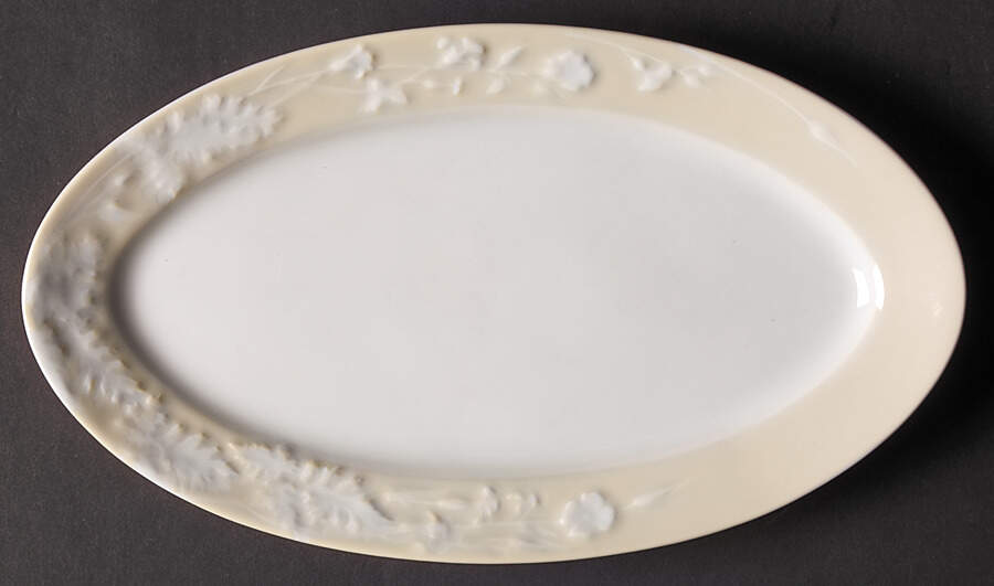 Promenade Tan (Ivoire) Relish/Gravy Underplate by Philippe Deshoulieres-1