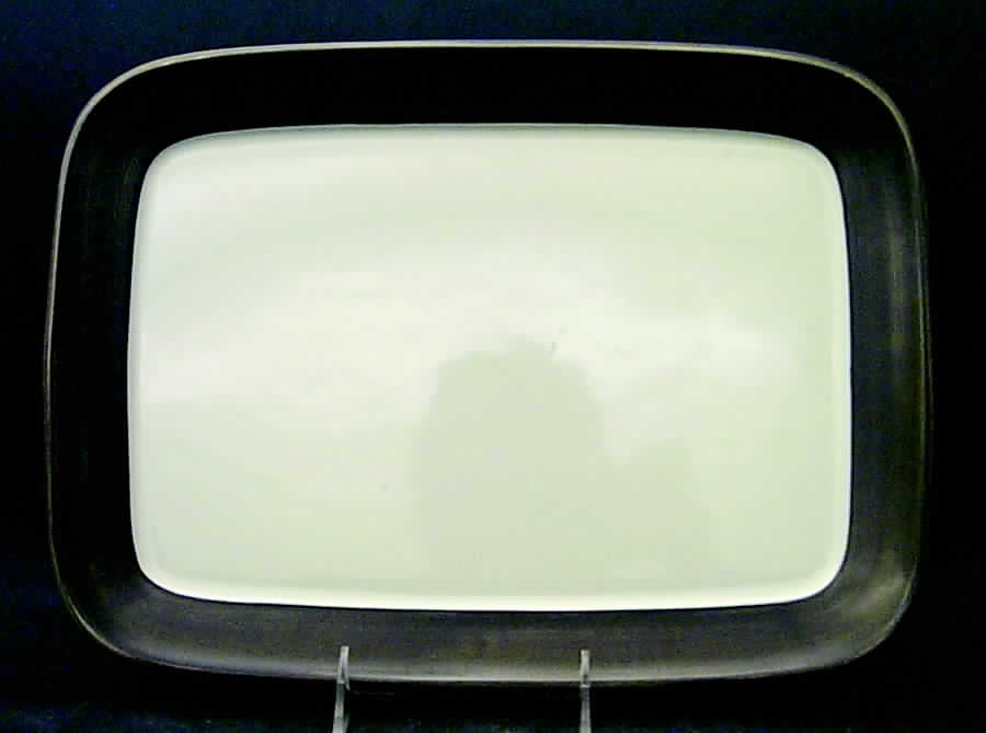 Chevron 13" Rectangular Serving Platter by Denby-Langley-1