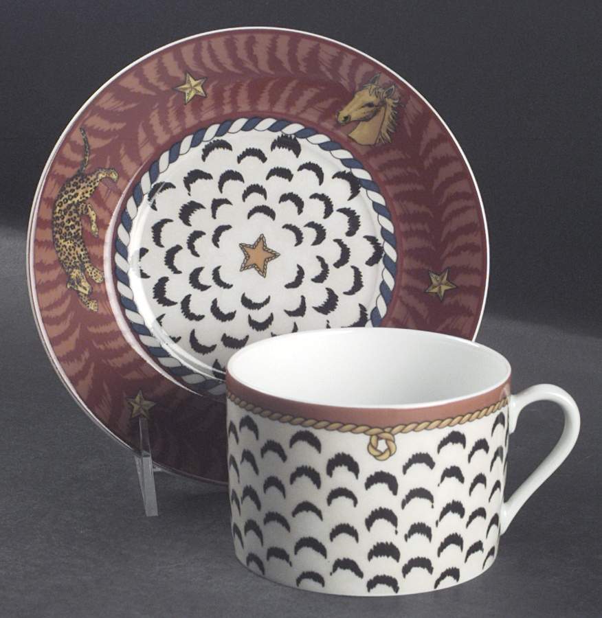 Le Bestiaire Breakfast Cup & Saucer Set by Yves Deshoulieres-1