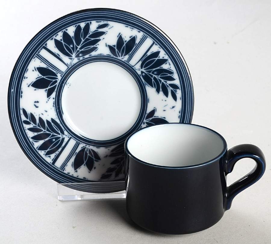 Ceylon (Japan) Flat Demitasse Cup & Saucer Set by Dansk-1