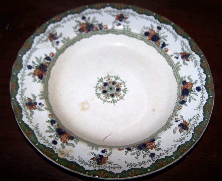 Alexandra Green Multicolor Dinner Plate by Dunn Bennett-1