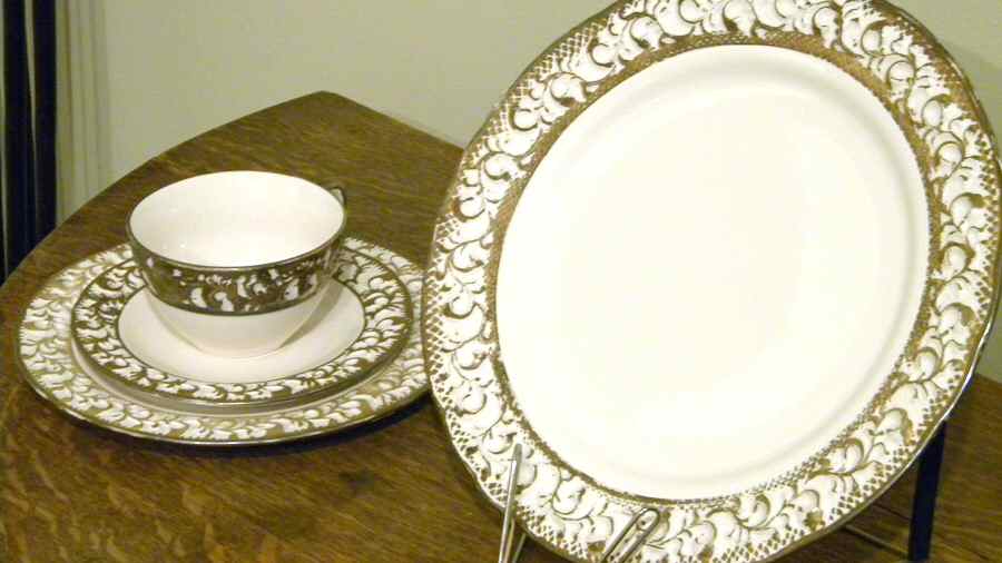 DOT9 Flat Cup & Saucer Set by Dorothy Thorpe-1