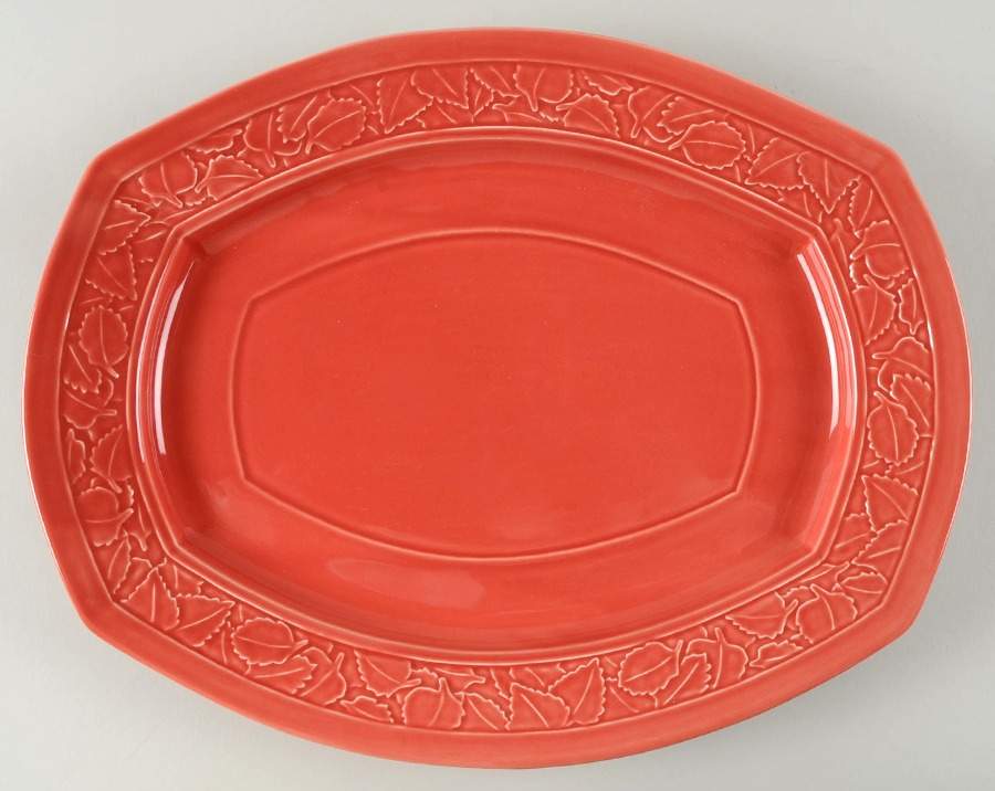 Craftmark Poppy (Red) 15" Oval Serving Platter by Dansk-1