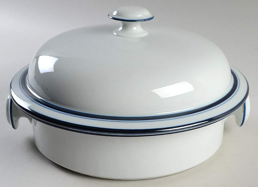 Christianshavn Blue 2 Qt Round Covered Casserole by Dansk-1